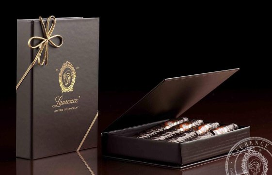 Молочный шоколад «Портсигар №4» с миндалем "LAURENCE", 120 гр фото