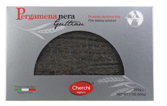 Хлебцы «Пергамена ди пане» черные «Керки Альгеро», 200 гр фото