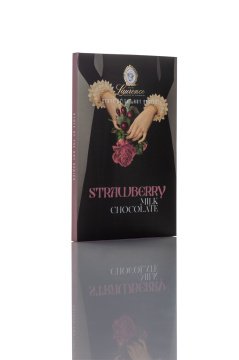 Молочный шоколад с клубникой "LAURENCE", 80 гр фото