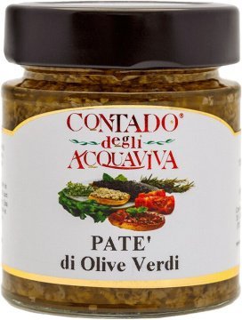 Паштет из зеленых оливок "Contado Degli Acquaviva", 140 гр фото