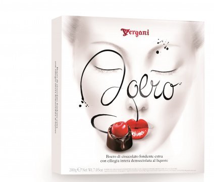 Шоколадные конфеты пралине с вишней в ликёре "BOERO" "Vergani", фото