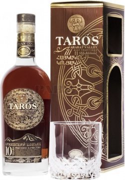 Коньяк 10 лет ТАРОС КС с 2 бокал фото