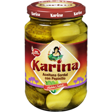 Оливки КАРИНА ГОРДАЛЬ с корнишонами фото