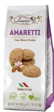Печенье «Кантуччи»  хрустящее с миндалем «Лауриери», 200г фото