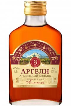 Коньяк АРГЕЛИ 3 года 0,1л Коньяк армянский ординарный трехлетний "Аргели". 0,1л фото